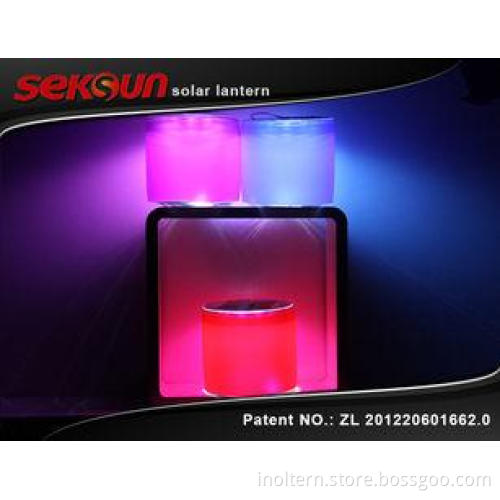 Round Colorful Self - Charge Inflatable Led Lantern , Red S
